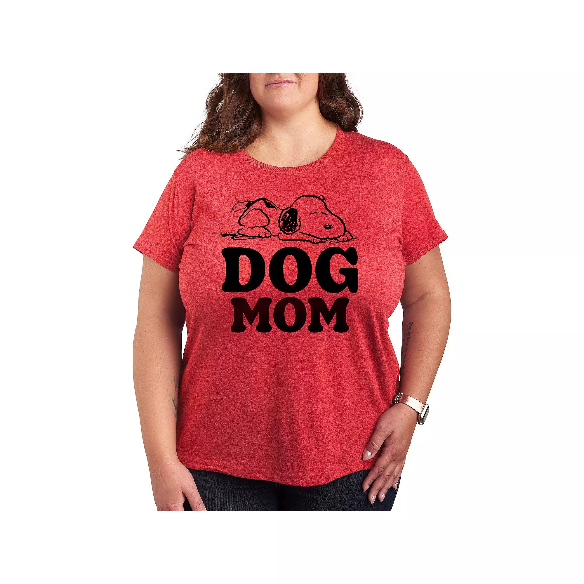 Plus Peanuts Snoopy Dog Mom Graphic Tee, Women's,  Product Image
