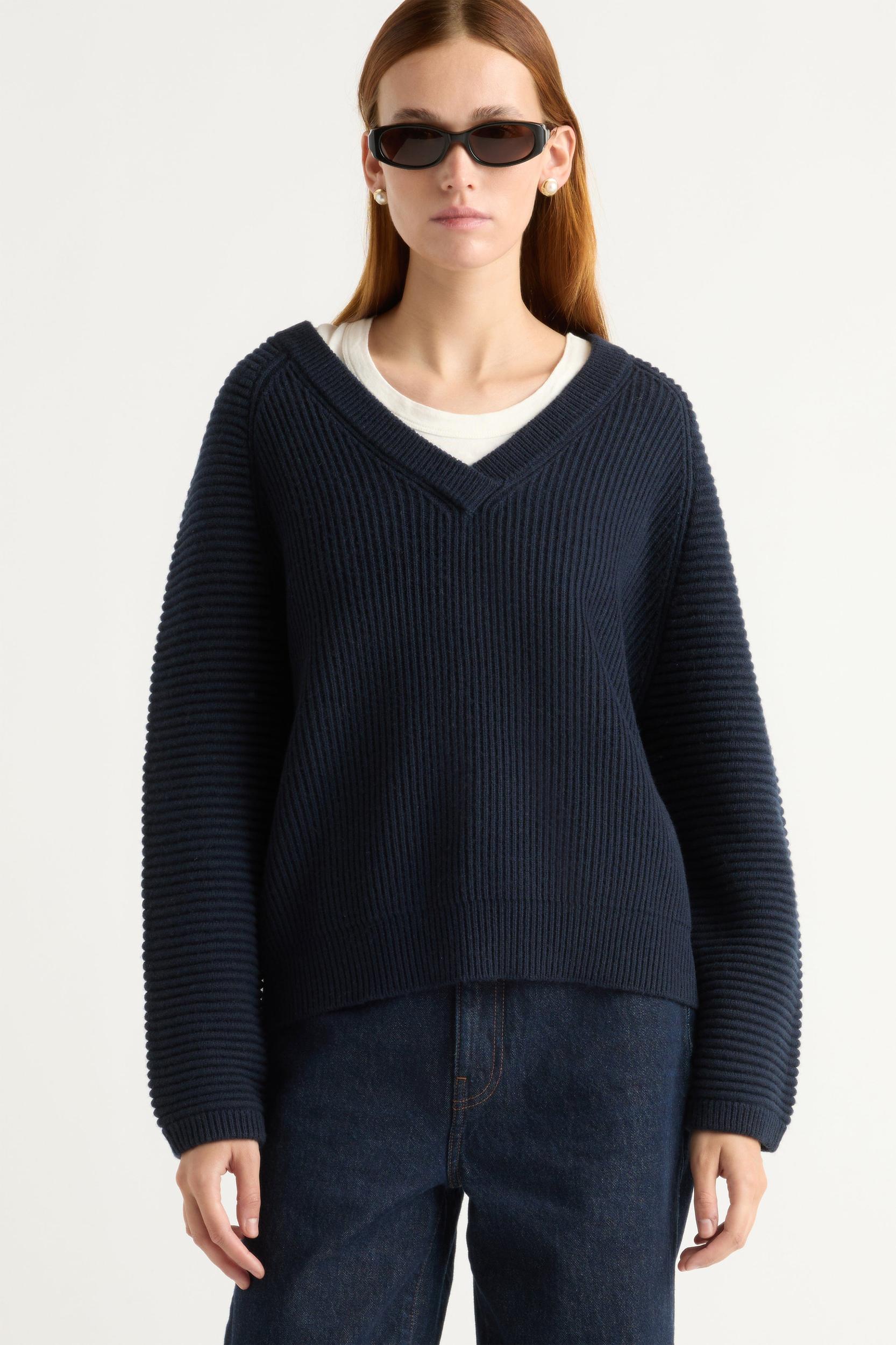 Malala Organic Cotton-Wool Ottoman Sweater Product Image
