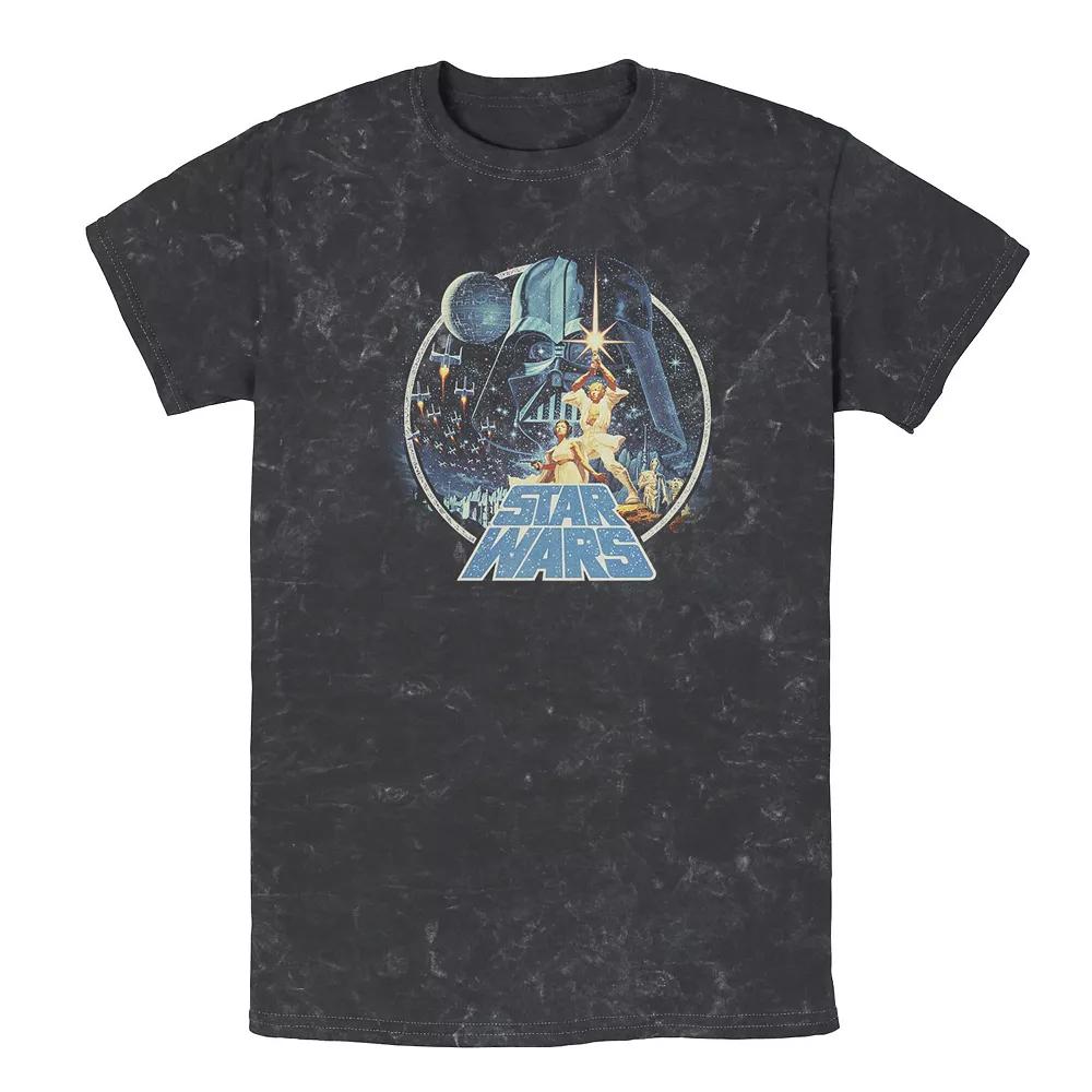 Men's Star Wars Group Victory Scene Retro Poster Tee,  Product Image