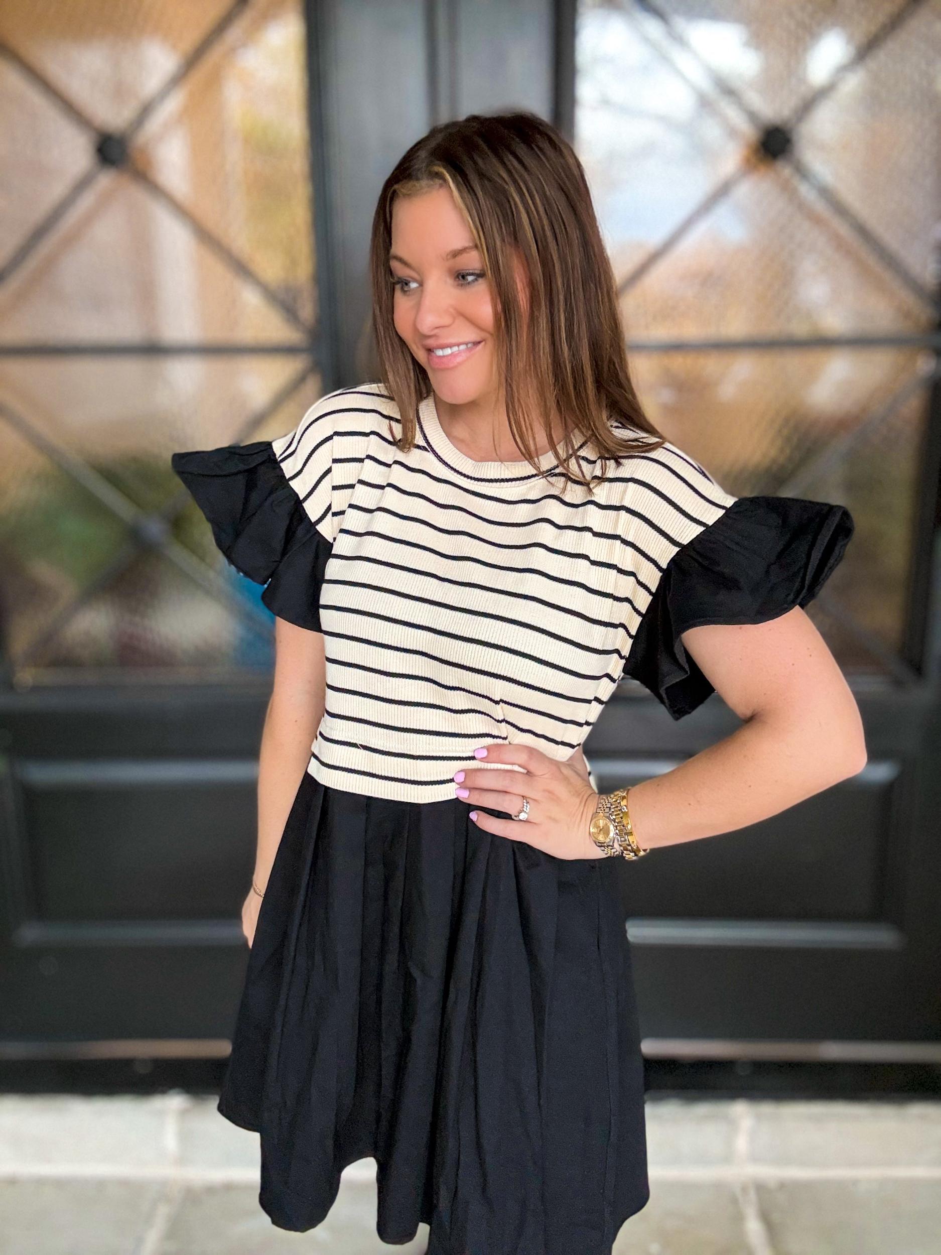 Joanna Stripe Dress Product Image