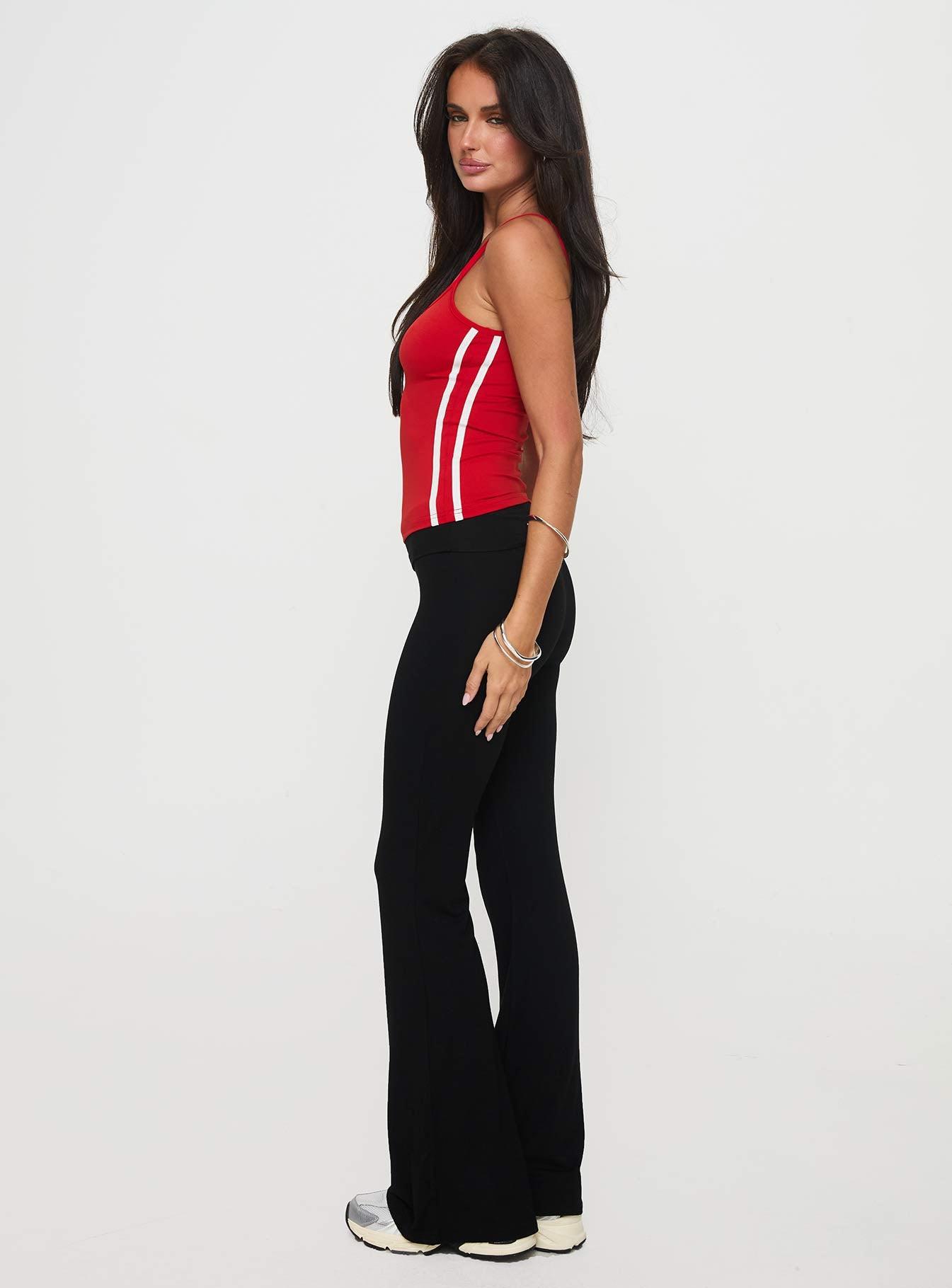 Cherize Ribbon Stitch Pant Black Product Image