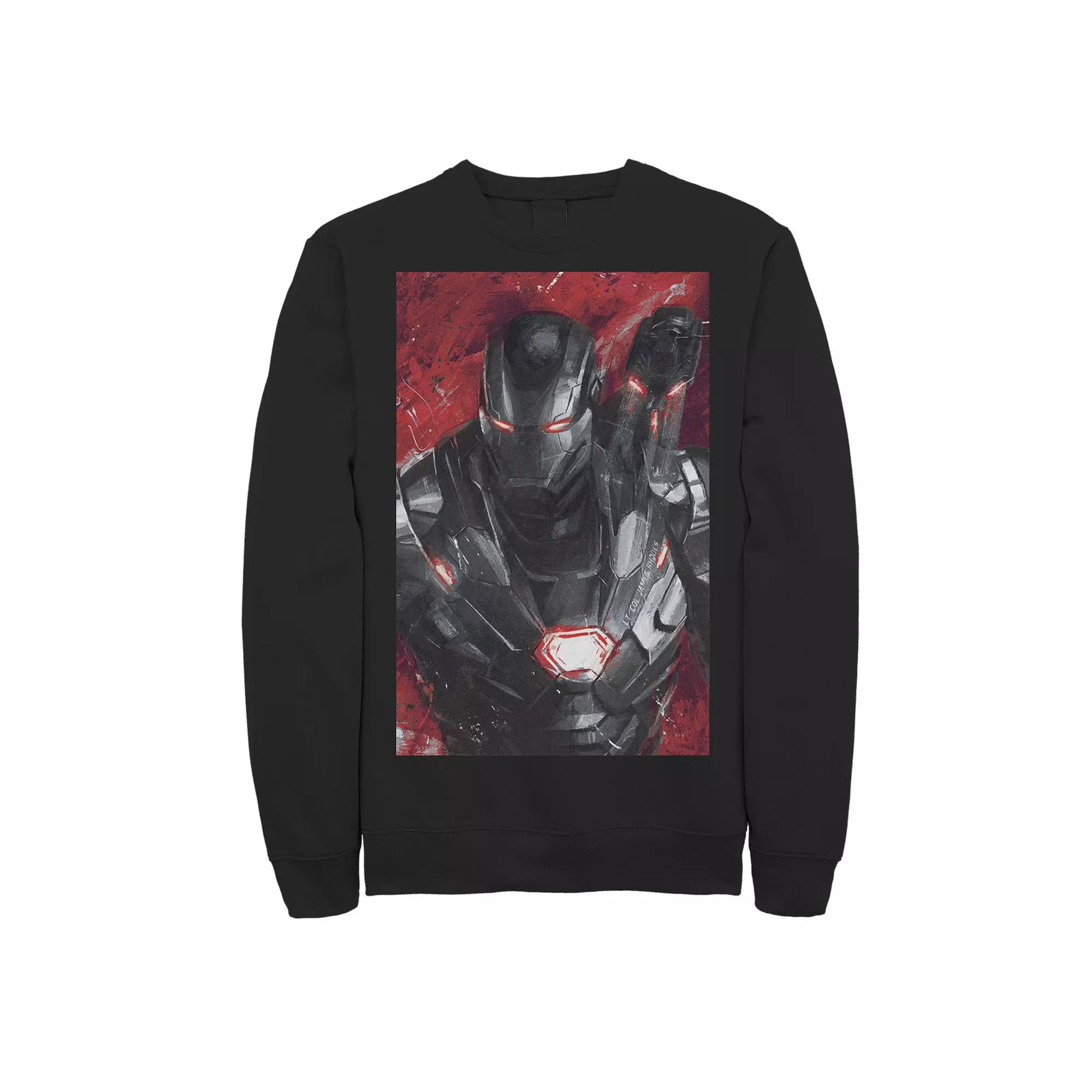 Men's Marvel Avengers Endgame War Machine Painting Graphic Fleece Pullover,  Product Image