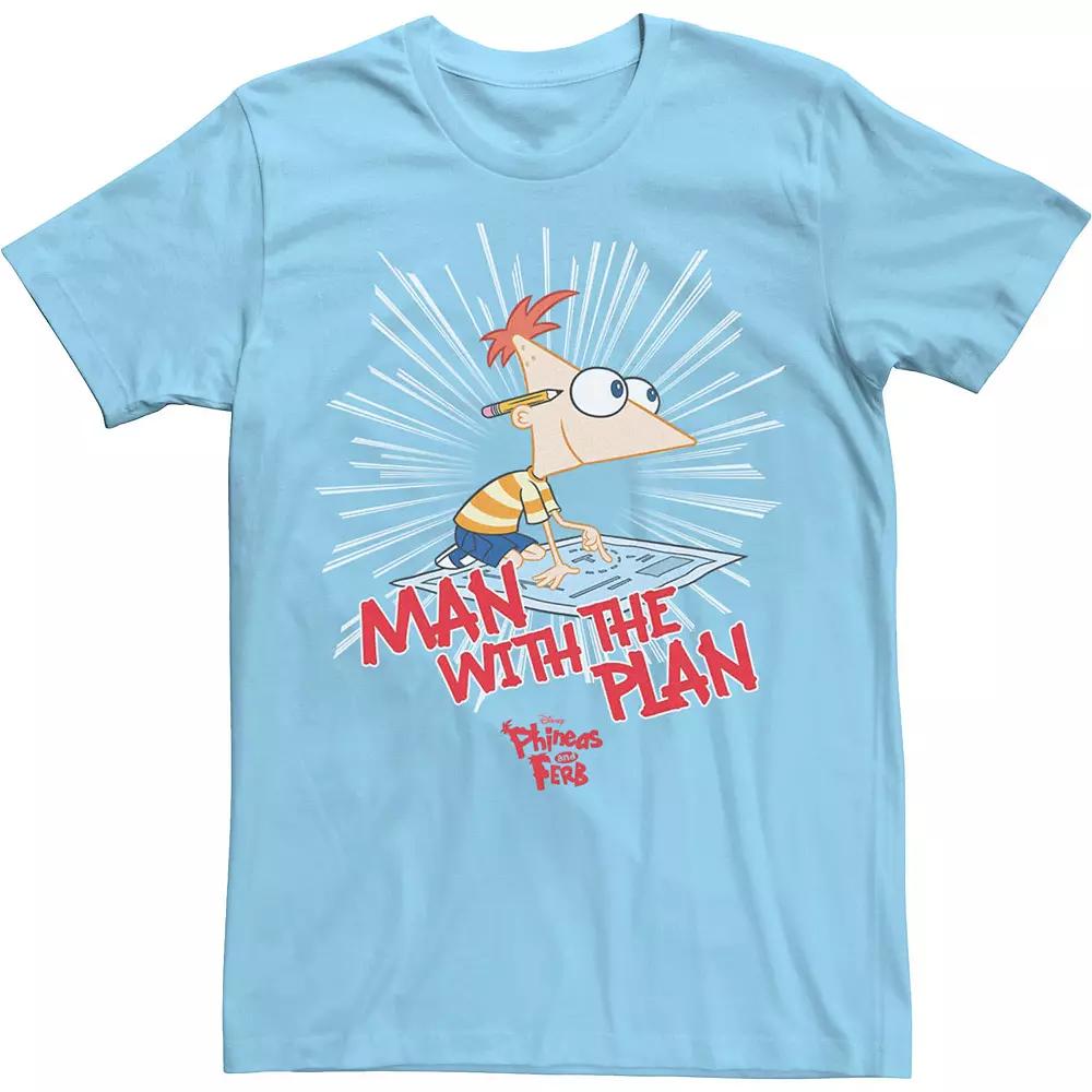 Disney's Phineas And Ferb Men's The Plan Man Tee,  Product Image