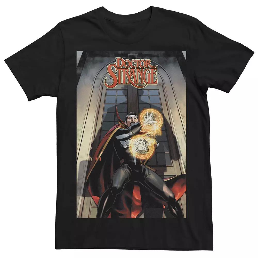 Men's Marvel's Doctor Strange Stance Comic Cover Tee, Size: Medium, Black Product Image