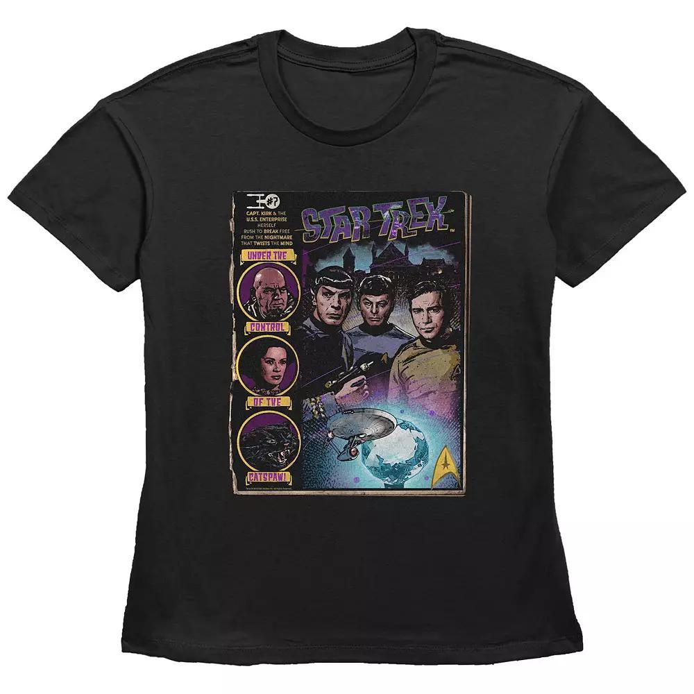 Women's Star Trek Comic Book Poster Graphic Tee,  Product Image