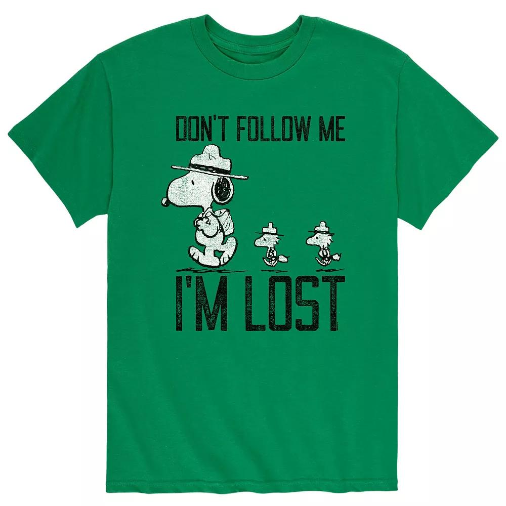 Men's Peanuts Snoopy Don't Follow Me Tee,  Product Image