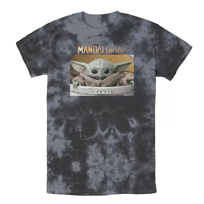 Mens Star Wars The Mandalorian The Child Big Eyes Portrait Logo Tee, Boys Product Image