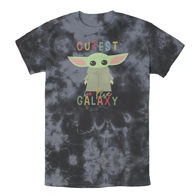 Men's Star Wars: The Mandalorian The Child Cutest In The Galaxy Tee, Boy's, Size: Large, Black Grey Product Image