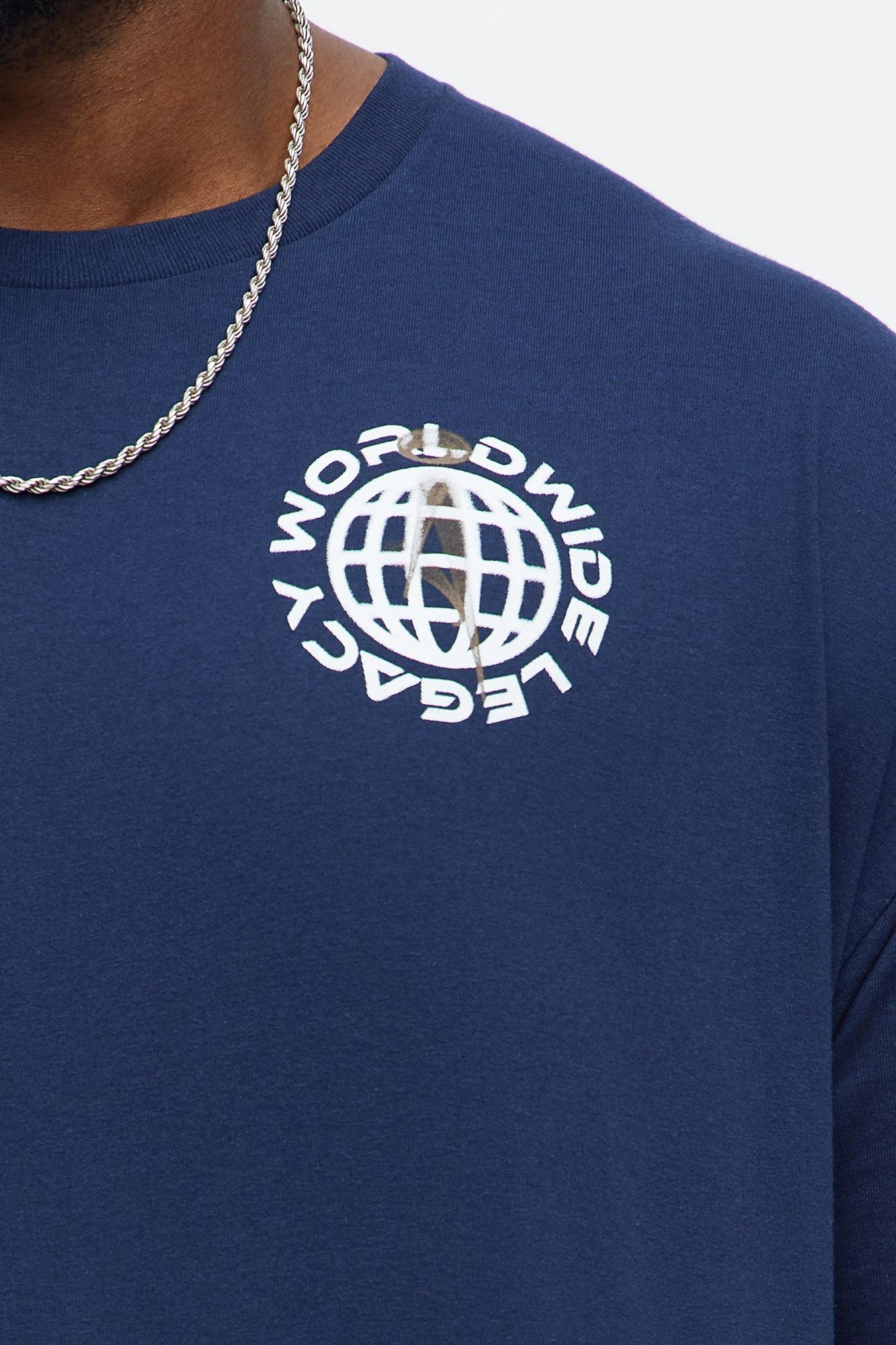 Worldwide Legacy Forever Short Sleeve Tee - Navy Male Product Image