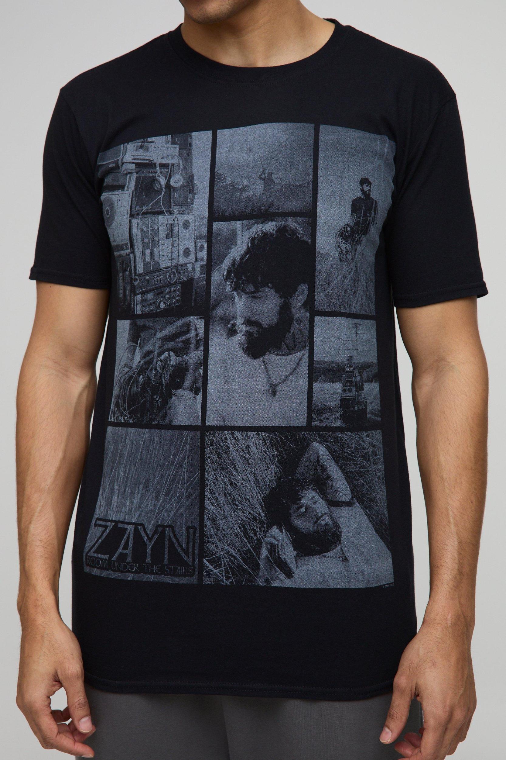 Regular Fit Zayn Malik License Graphic T Shirt | boohooMAN USA Product Image