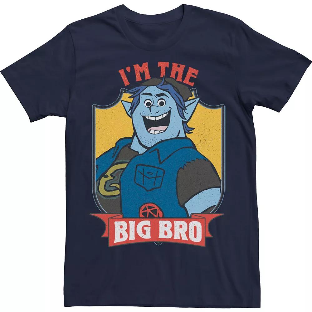 Disney / Pixar's Onward Barley Men's I'm The Big Bro Tee, Size: 3XL, Blue Product Image
