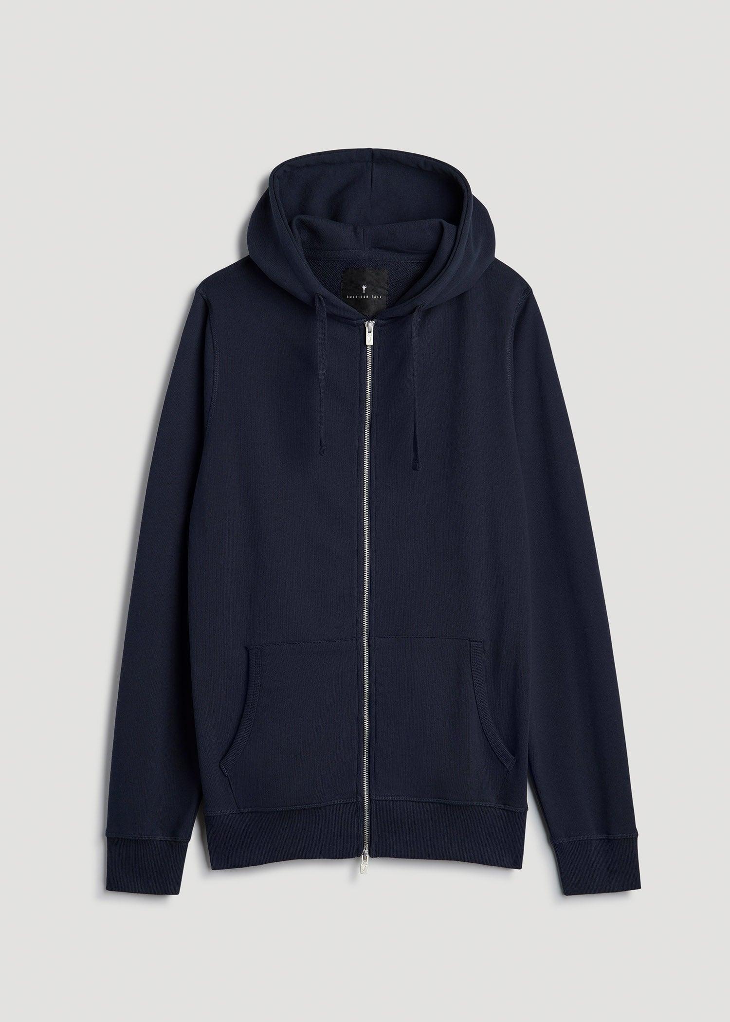 Wearever 2.0 French Terry Full-Zip Hoodie for Tall Men in Evening Blue Male Product Image