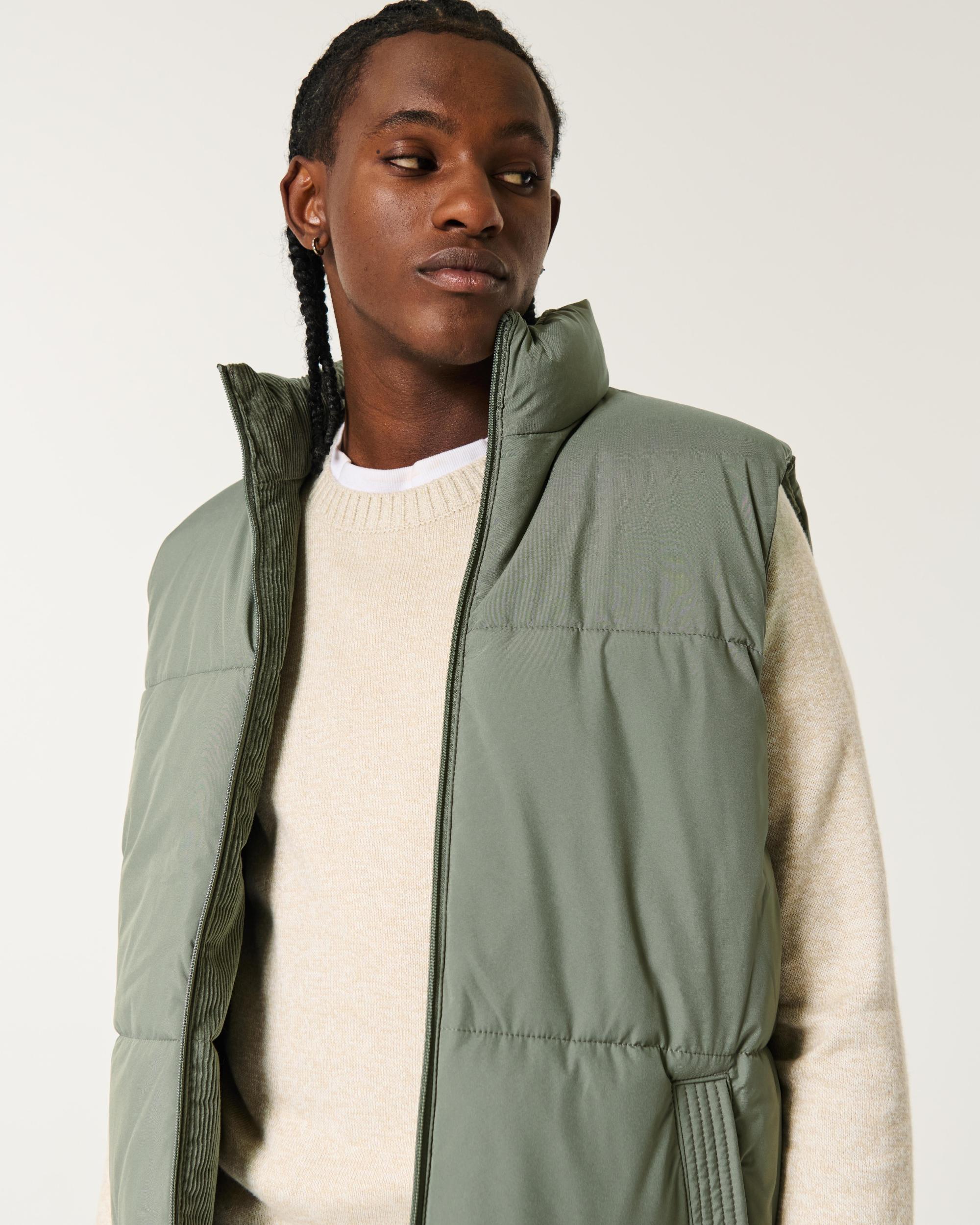 Reversible Corduroy Puffer Vest Product Image