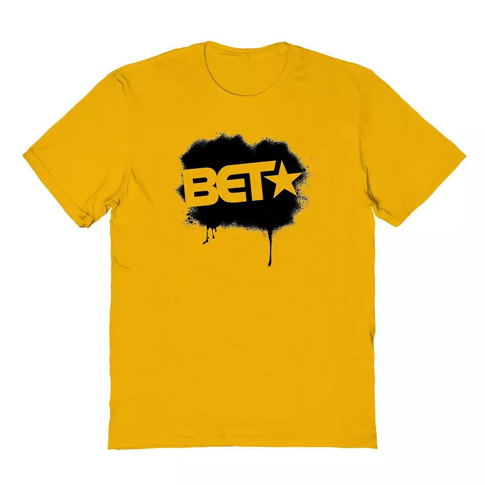 Men's BET Drip Logo Graphic Tee, Size: Large, Yellow Product Image