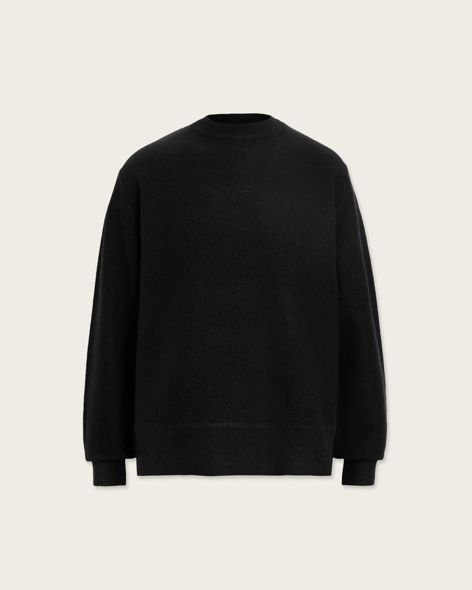 Marko Merino Wool Sweater Black | ALLSAINTS US Product Image