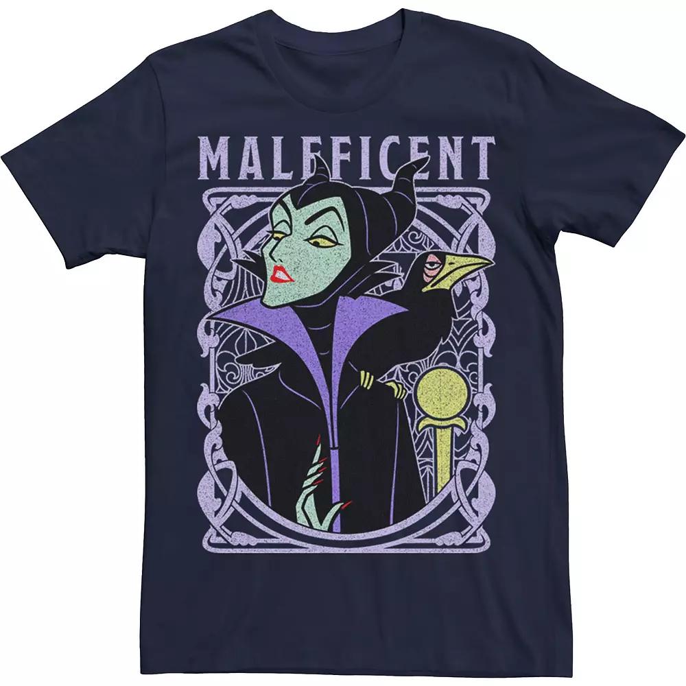 Disney's Sleeping Beauty Maleficent Men's Old School Poster Tee,  Product Image
