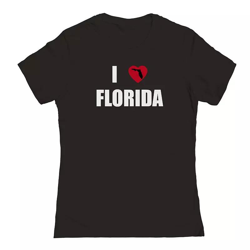 Junior's I Heart Florida Graphic Tee, Women's,  Product Image