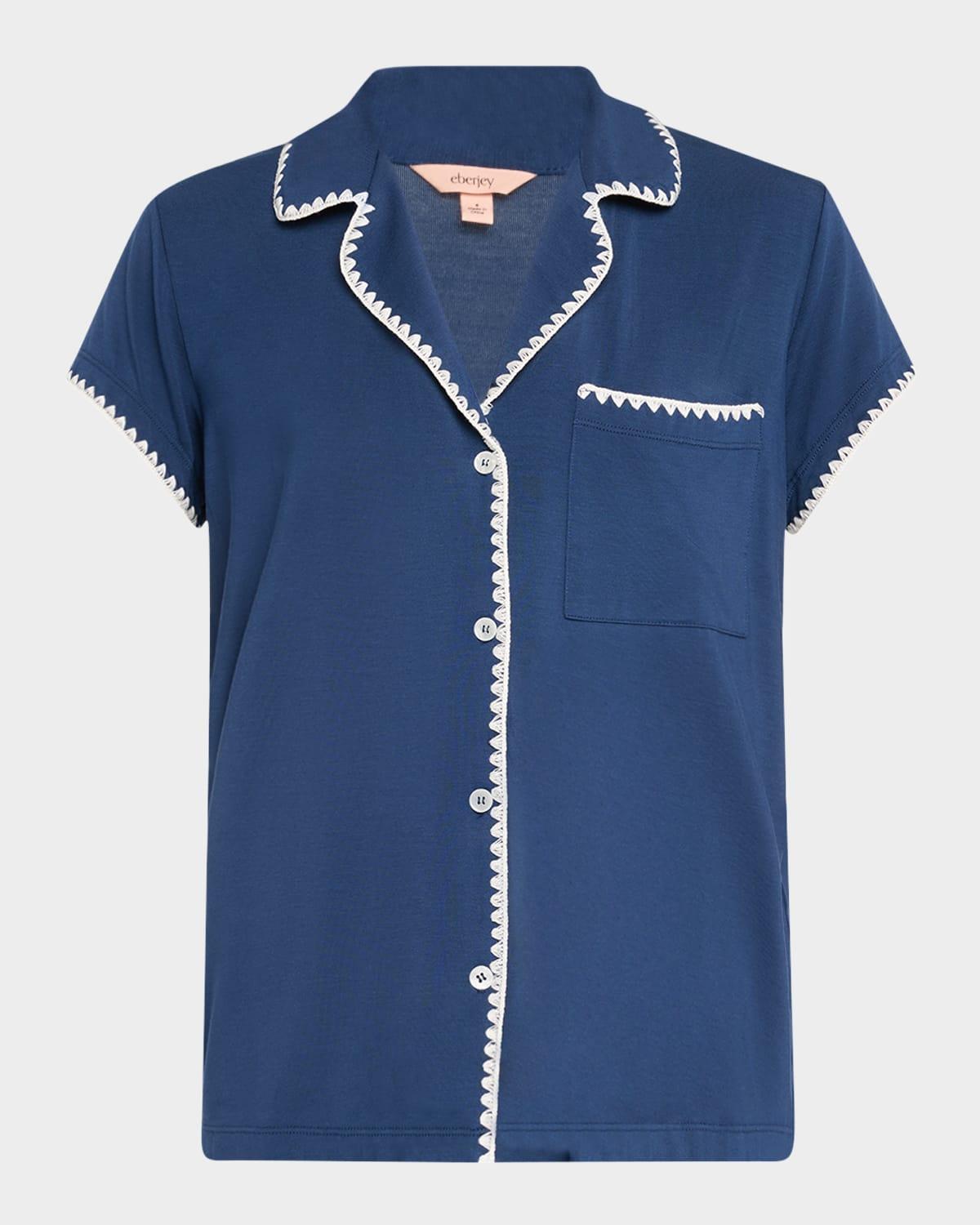 Eberjey Frida Whipstitch Short Pajama Set Product Image