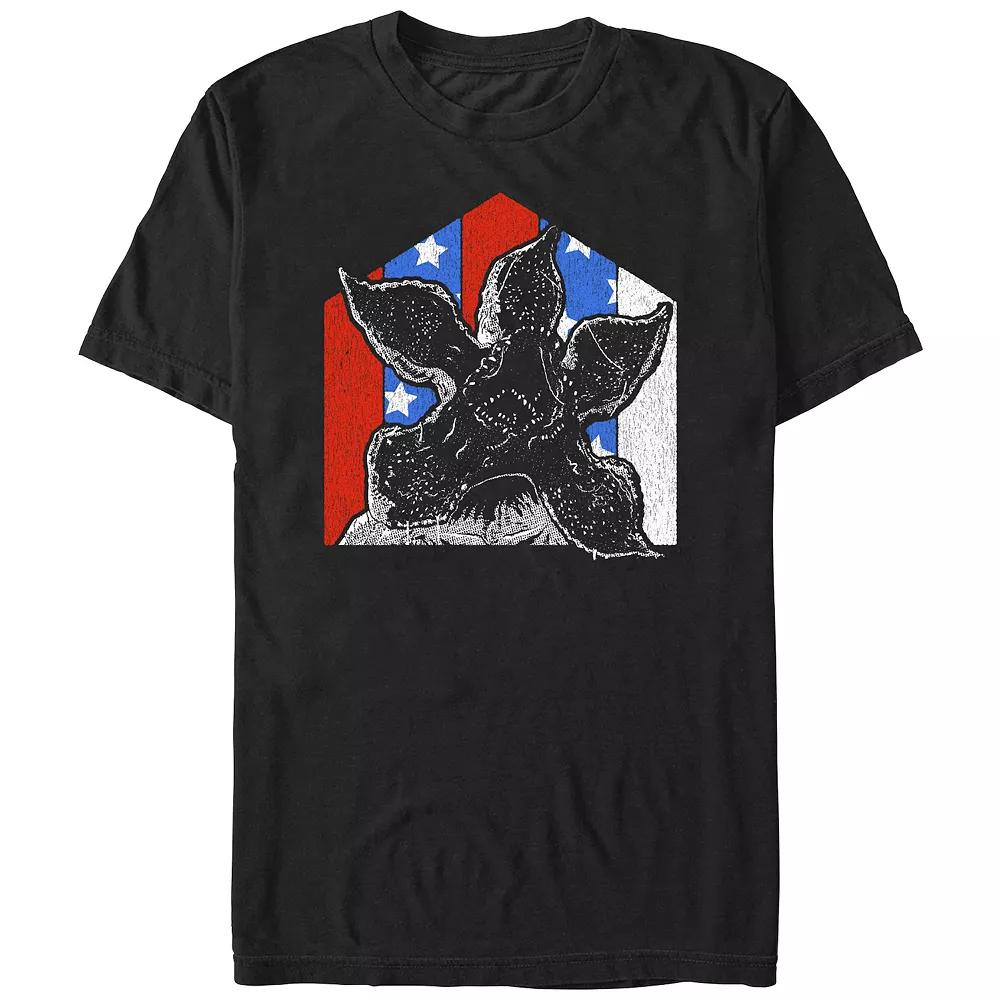 Men's Stranger Things Red White And Blue Demogorgon Graphic Tee,  Product Image