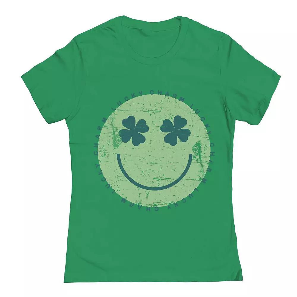 Junior's Shamrock University St. Patrick's Day Graphic T-Shirt, Girl's,  Product Image