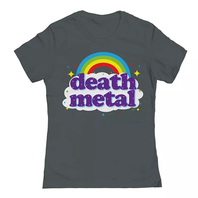 Junior's Death Metal 01 Graphic Tee, Girl's, Size: XXL, Heavy Grey Product Image