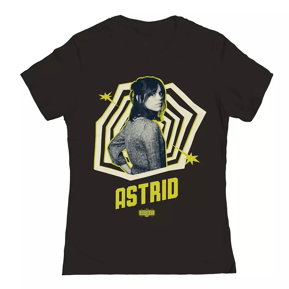 Junior's Astrid Pose Fill Beetlejuice Graphic Tee, Women's,  Product Image
