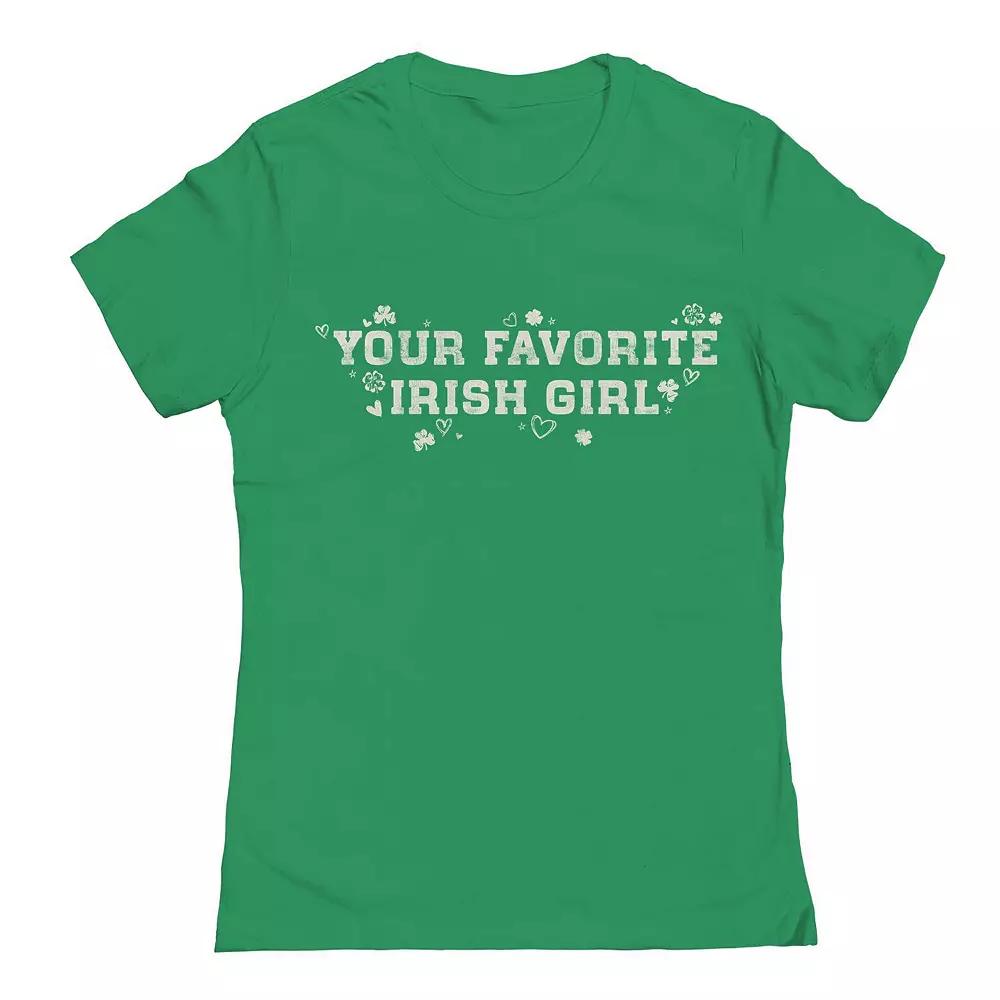Junior's Grayson Threads The Label Your Favorite St. Patrick's Day Graphic Tee, Girl's,  Product Image