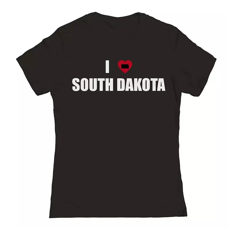 Junior's I Heart South Dakota Graphic Tee, Women's,  Product Image