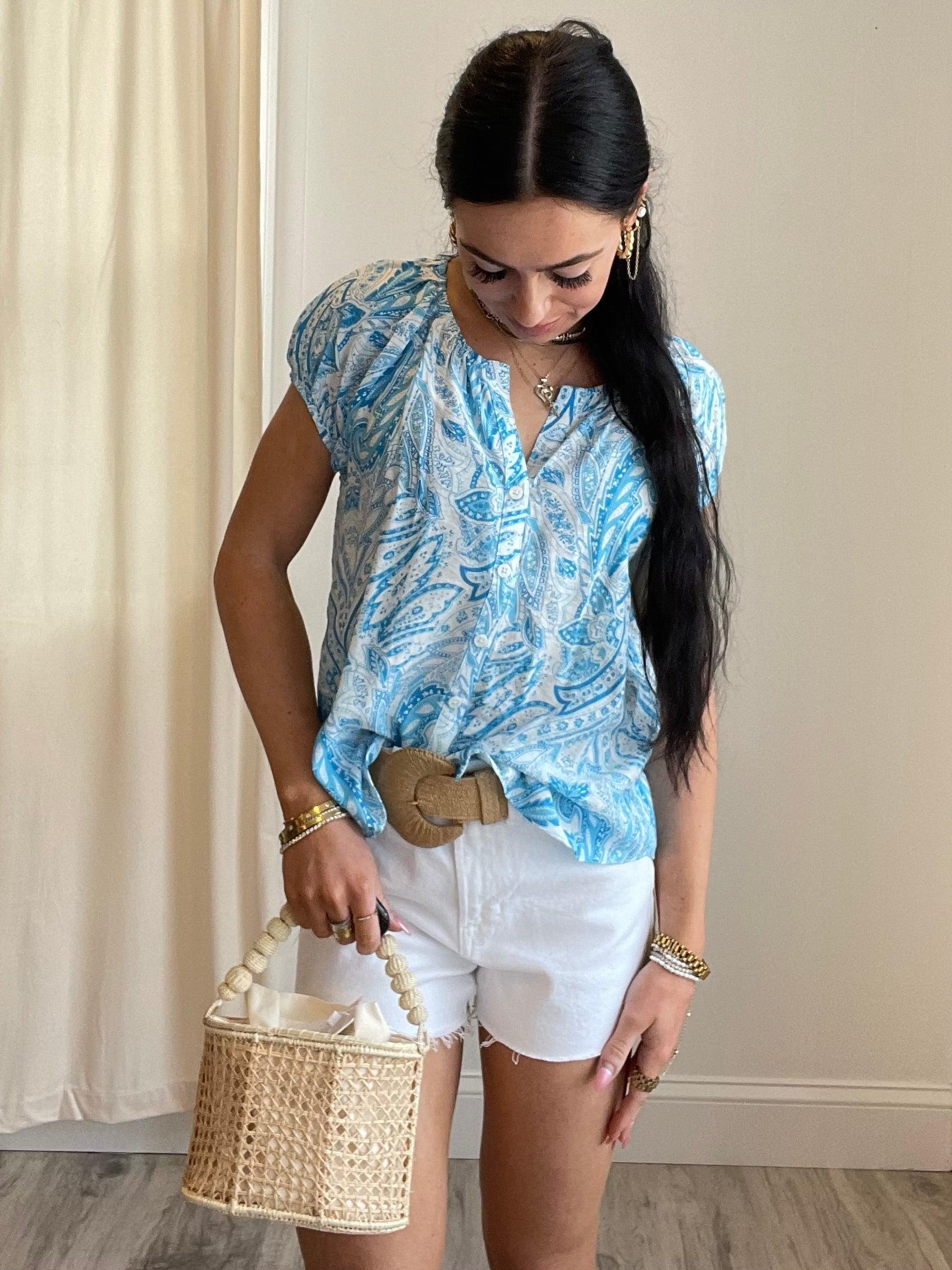 FINAL SALE Summer Days Paisley Top Product Image