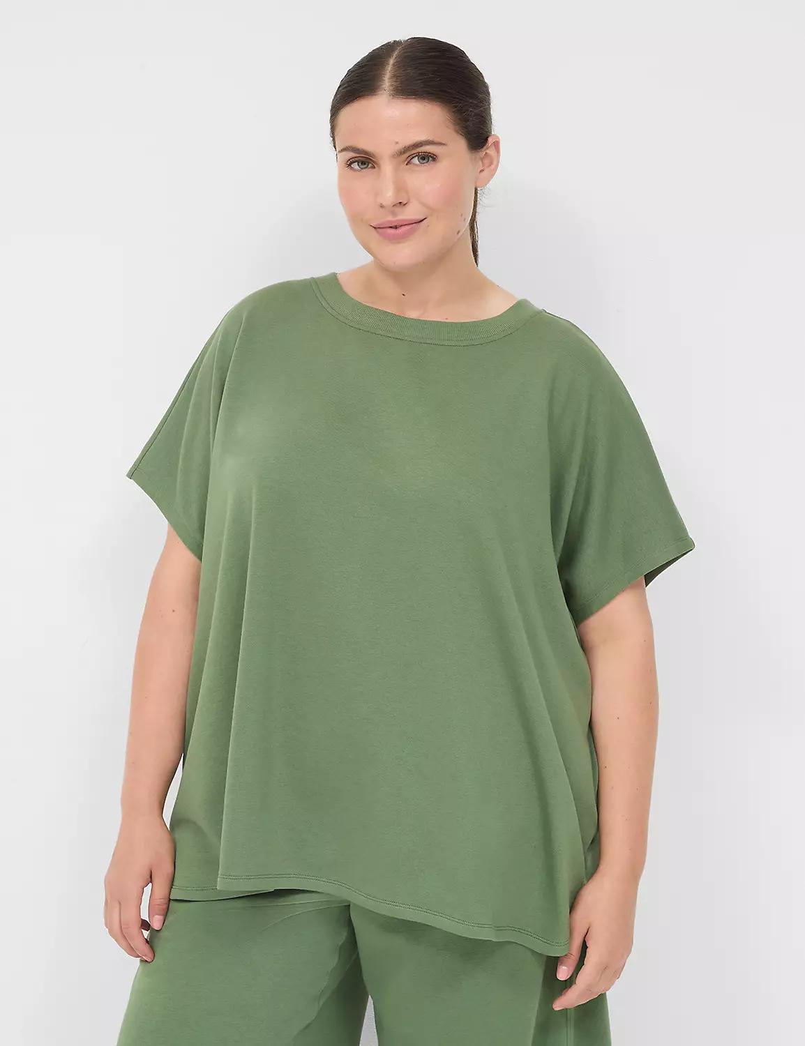 LIVI Crew-Neck French Terry Capelet Product Image