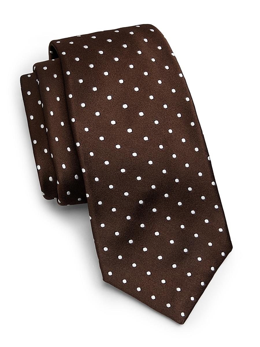 Mens Polka Dot Silk Tie Product Image