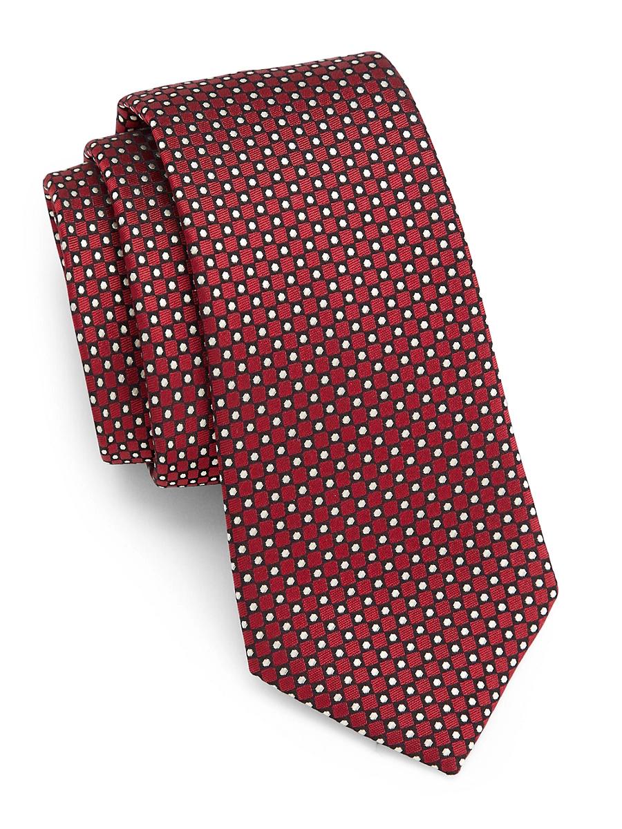 Mens Geometric Silk Tie Product Image