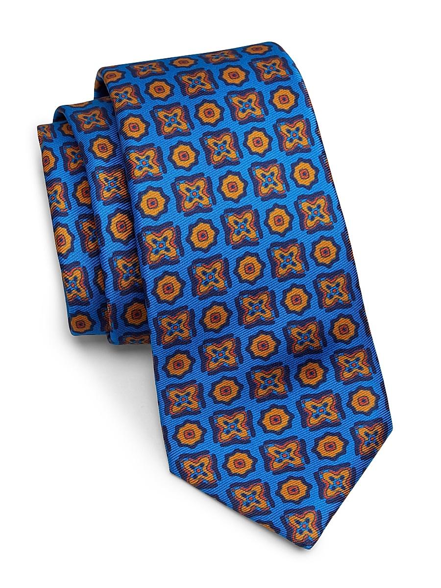 Mens Geometric Silk Tie Product Image