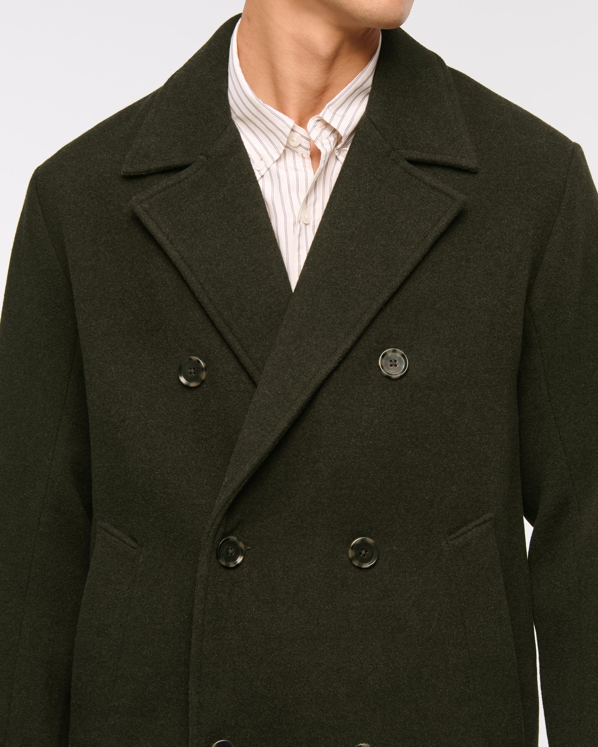 Double-Breasted Long Coat Product Image