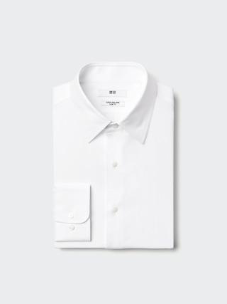 Mens Super Non-Iron Slim Shirt Regular Collar 3XL UNIQLO US Product Image