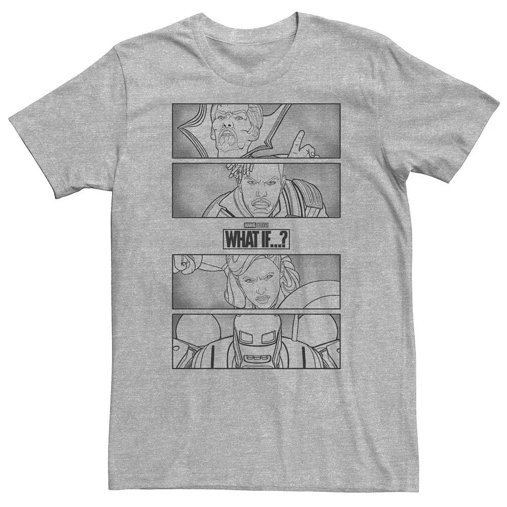 Big & Tall Marvel What If Simple Group Panels Tee, Men's,  Product Image