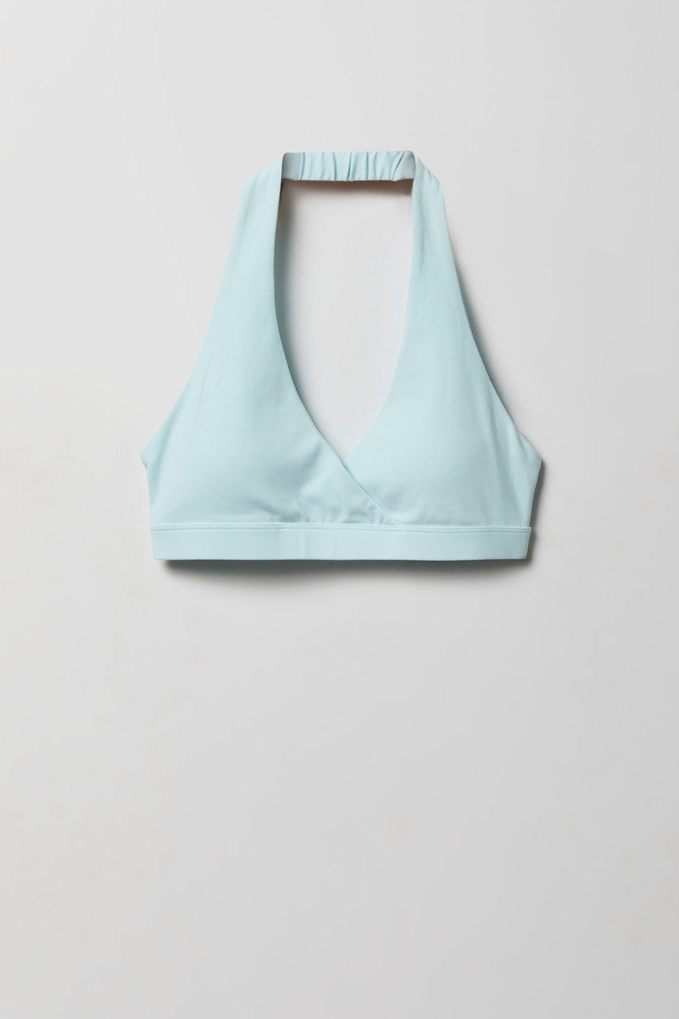 Active High Density Surplice Halter Bra Female Product Image