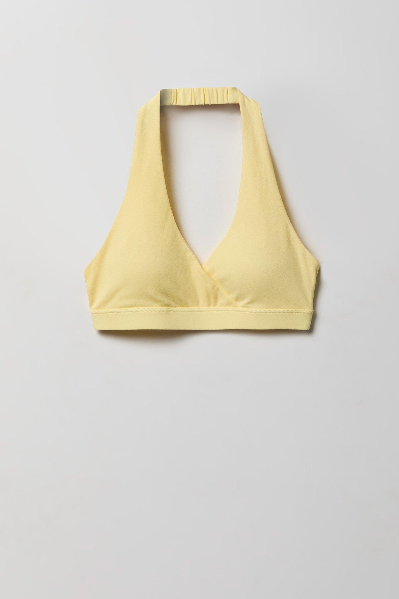 Active High Density Surplice Halter Bra Female Product Image
