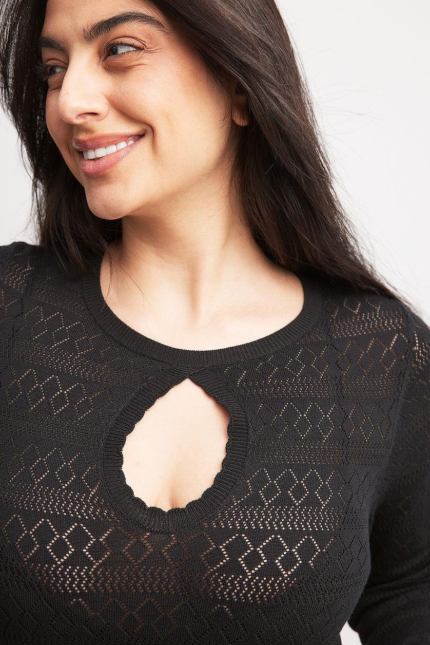 Fine Knitted Key Hole Maxi Dress Product Image