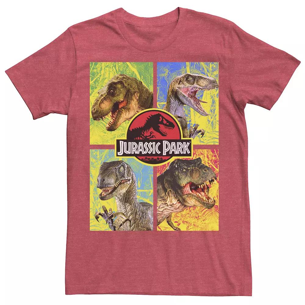 Men's Jurassic Park Four Dinosaur Faces Tee,  Product Image