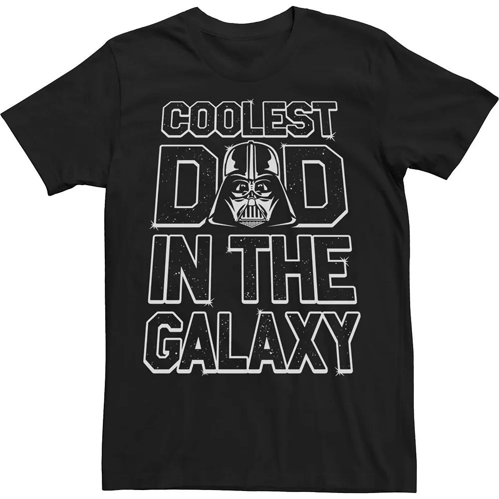 Big & Tall Star Wars Darth Vader Coolest Dad In The Galaxy Tee, Men's, Size: 4XL, Black Product Image