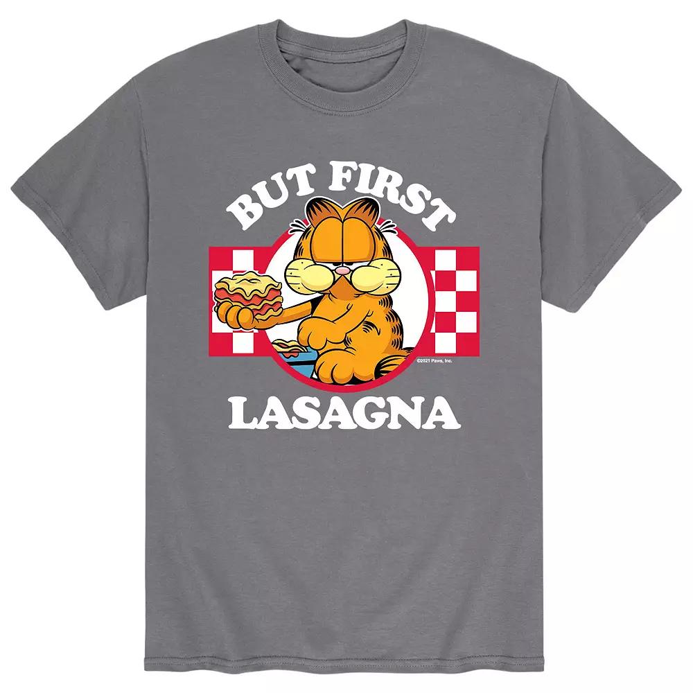 Men's Garfield But First Lasagna Tee,  Product Image