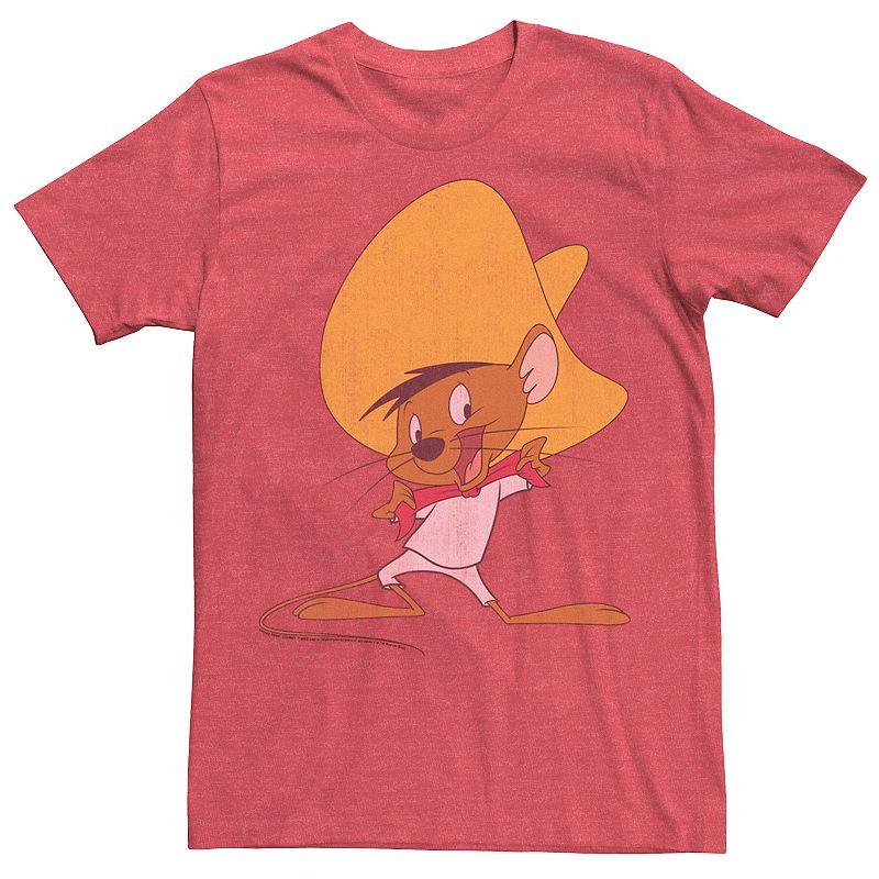 Men's Looney Tunes Speedy Gonzales Red Hue Portrait Tee,  Product Image