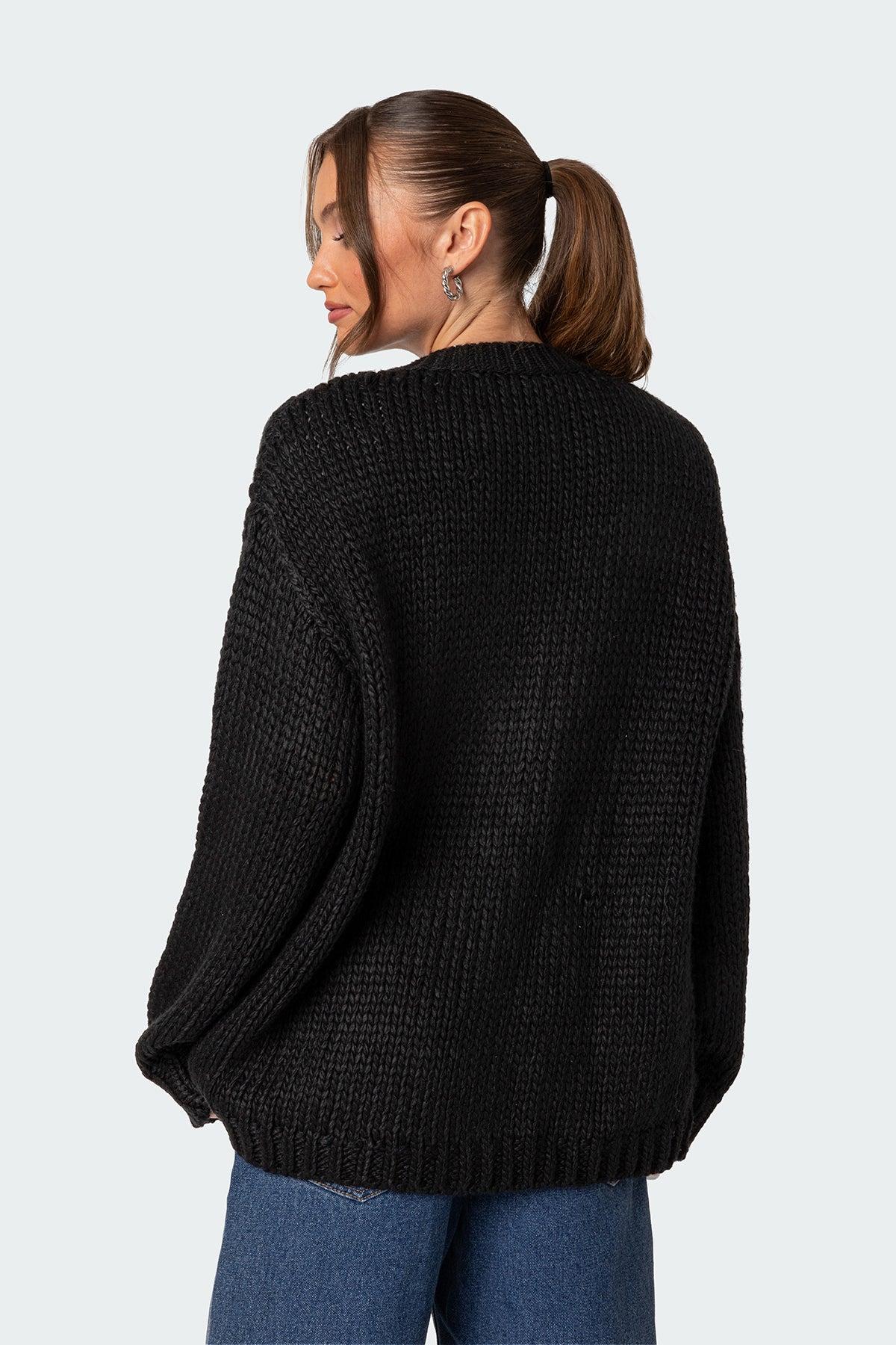 Anina Oversized Knit Cardigan Product Image