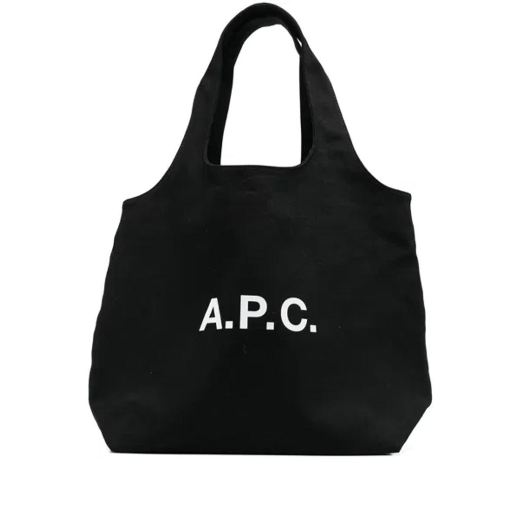 APC A.p.c. Black Canvas Ninon Shopping Bag Product Image