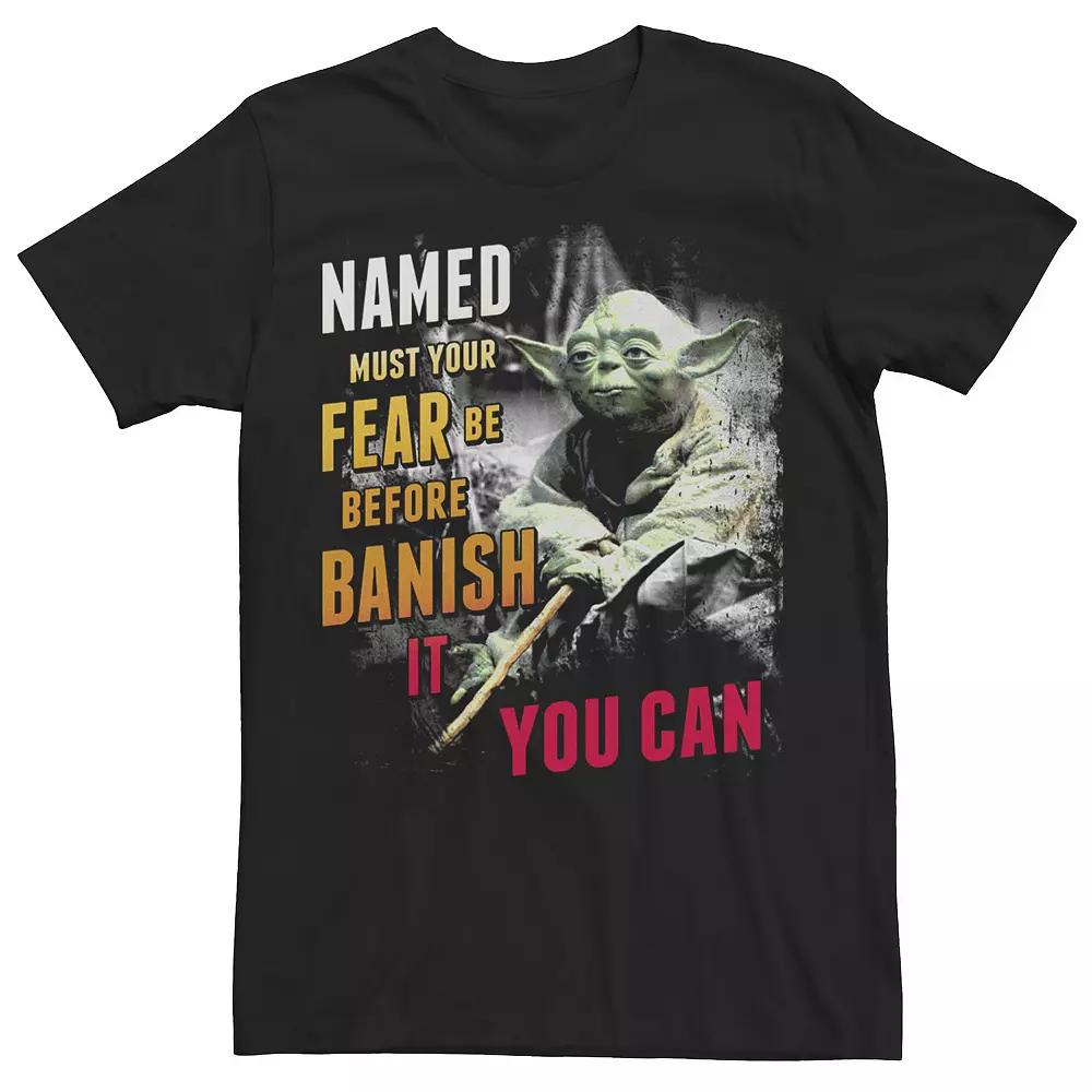 Men's Star Wars Yoda Wise Quote Portrait Tee,  Product Image