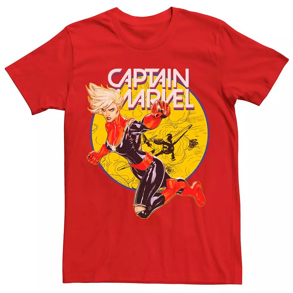 Men's Captain Marvel Vintage Portrait Tee,  Product Image