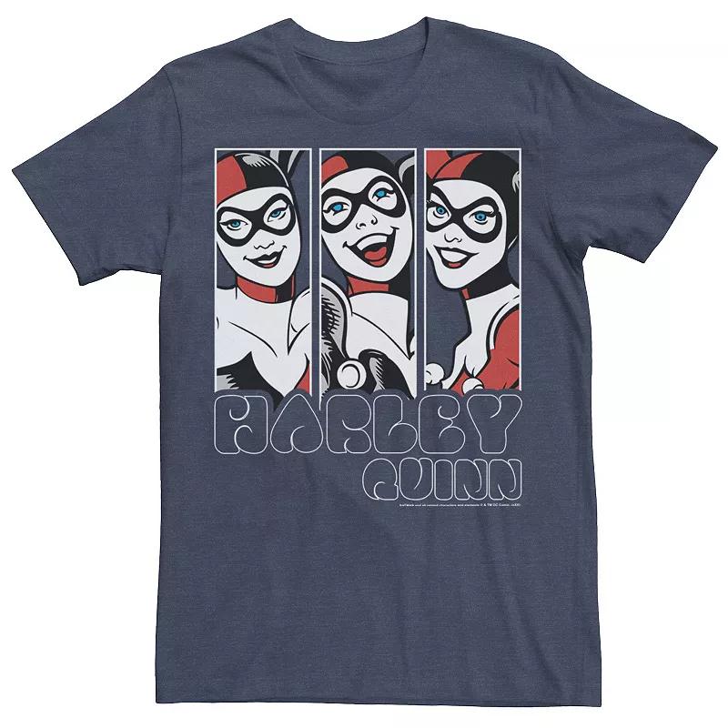 Men's Batman Harley Quinn Vintage Portrait Panel Tee,  Product Image