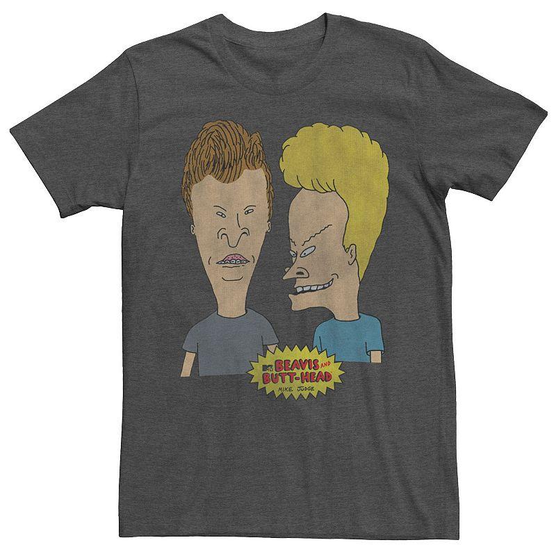 Men's Beavis & Butthead Two Nerds Group Shot Portrait Tee,  Product Image