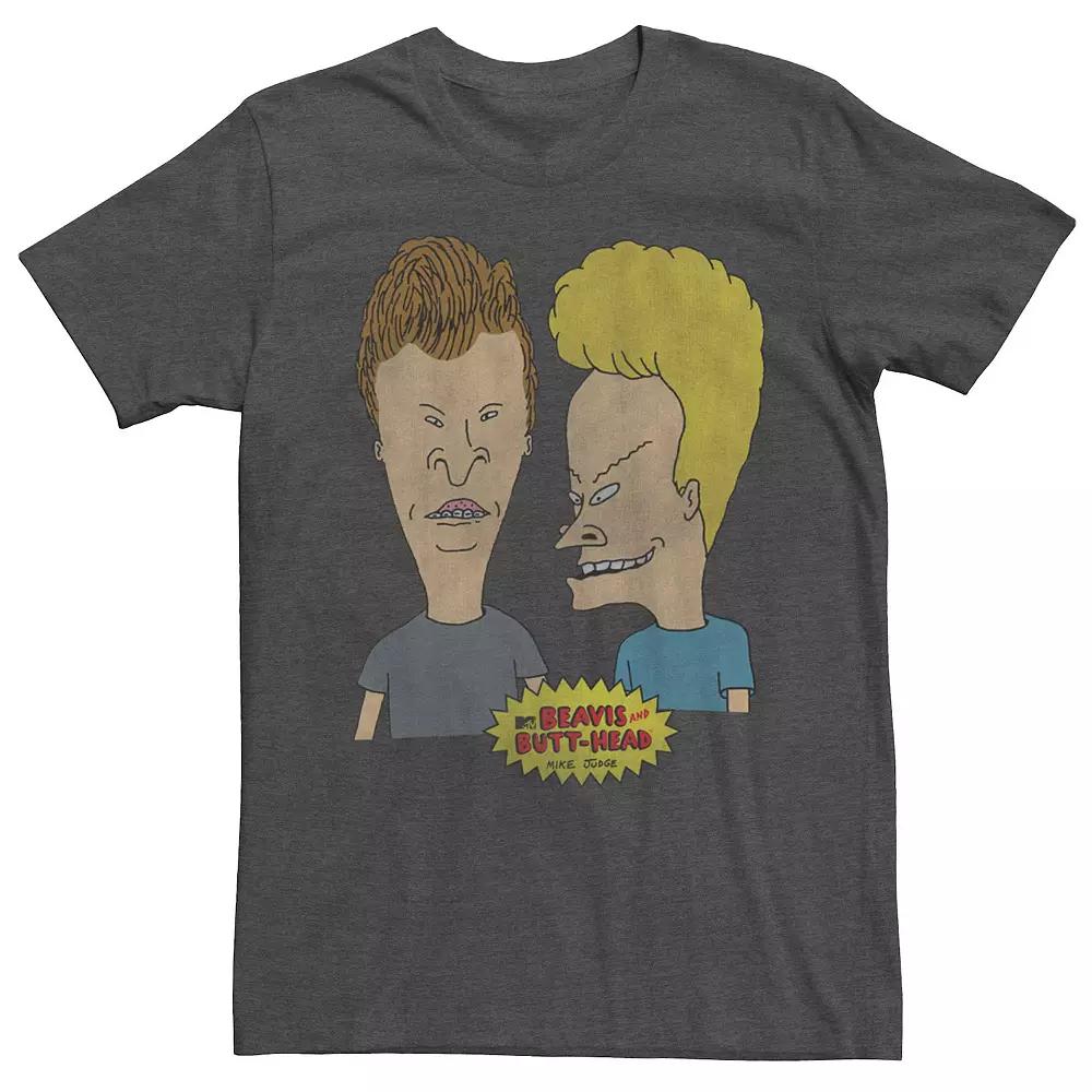 Men's Beavis & Butthead Two Nerds Group Shot Portrait Tee,  Product Image